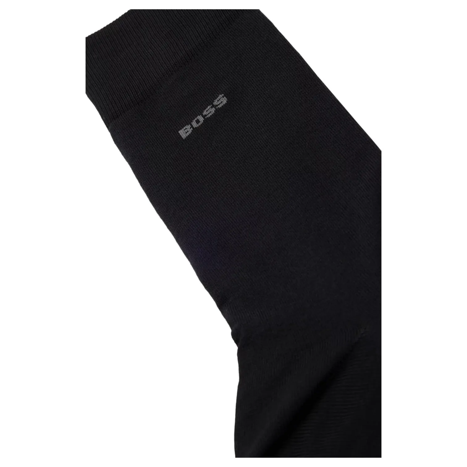 BOSS Two-Pack Of Regular-Length Socks In Stretch Cotton In Black 50509433 001 sold by J&Z Couture product image thumbnail 3
