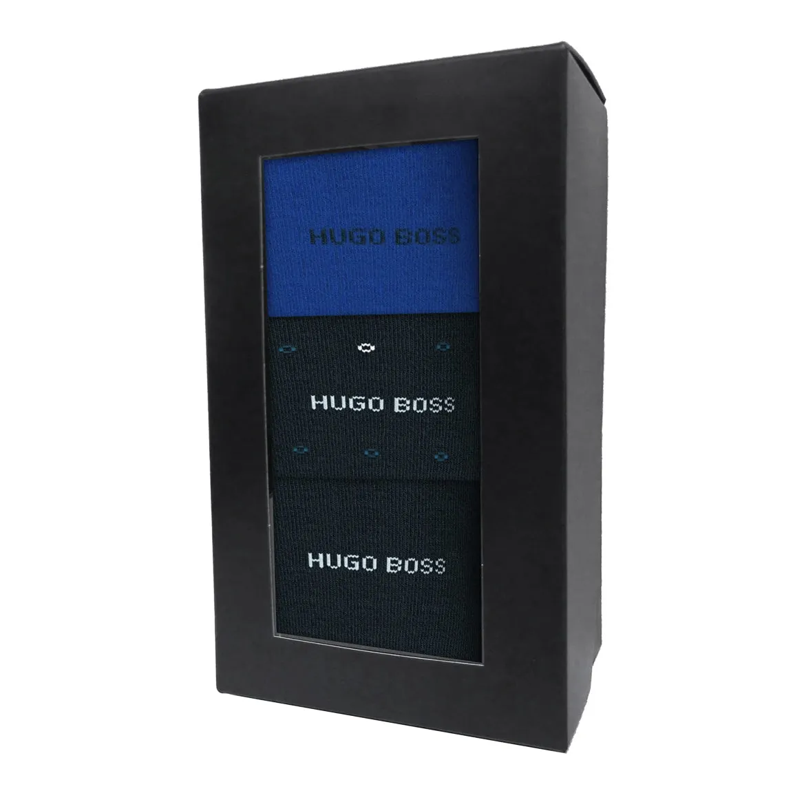 BOSS Men's 3-Pack Gift Set of Regular Length Cotton-Blend Socks 50449399-401 sold by J&Z Couture product image thumbnail 2