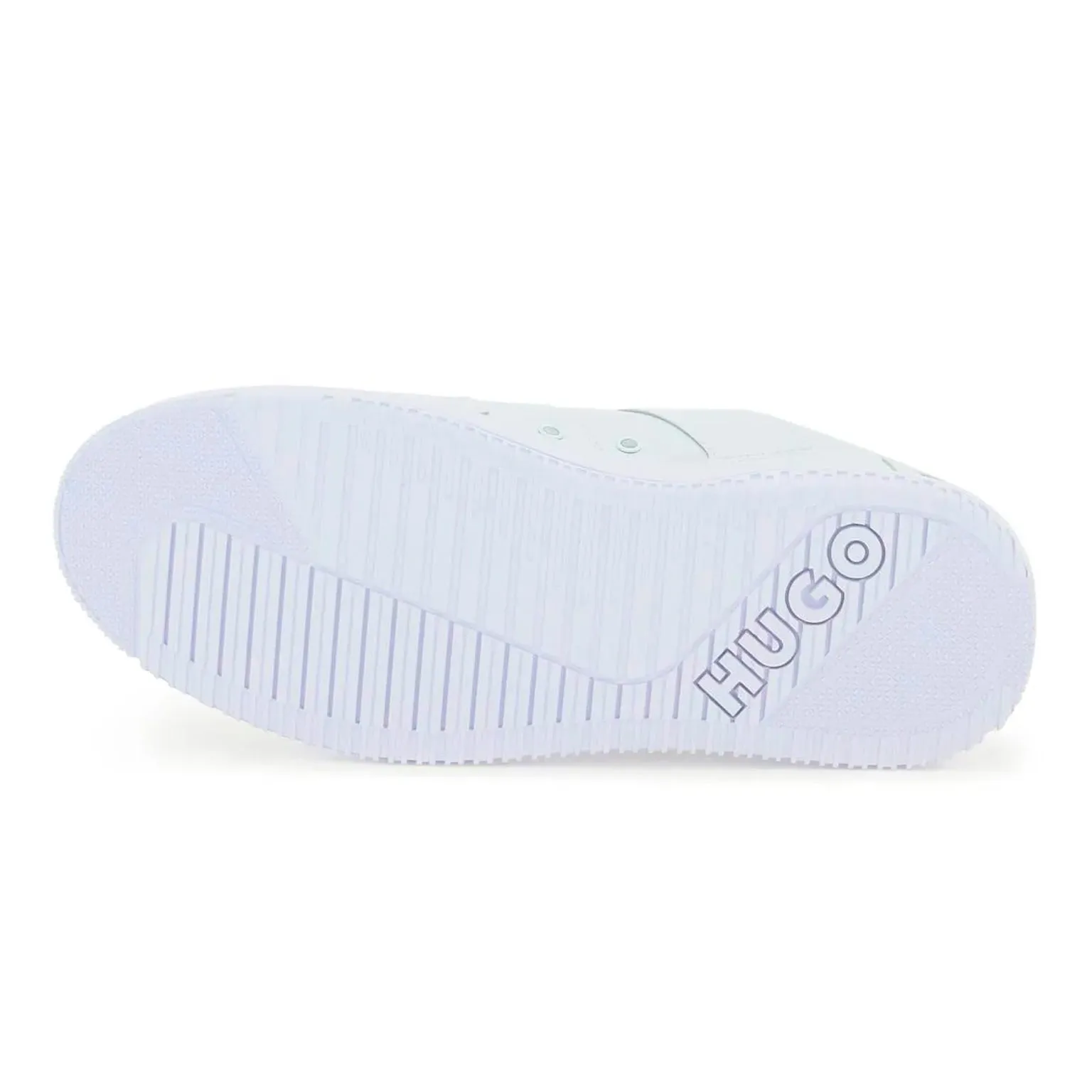 BOSS Men's White Leather Kilian Sneakers 50480405-100 sold by J&Z Couture product image thumbnail 4