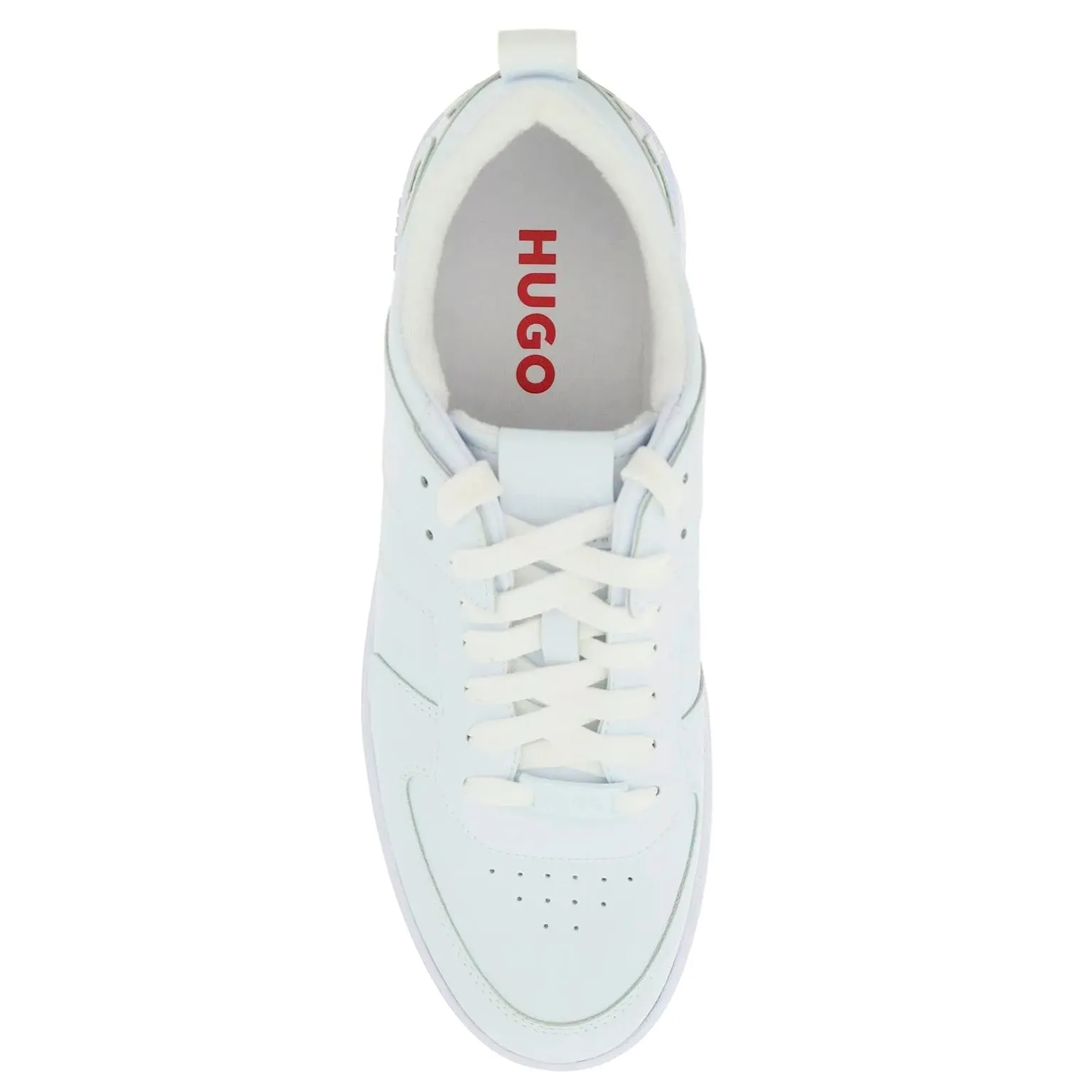 BOSS Men's White Leather Kilian Sneakers 50480405-100 sold by J&Z Couture product image thumbnail 2