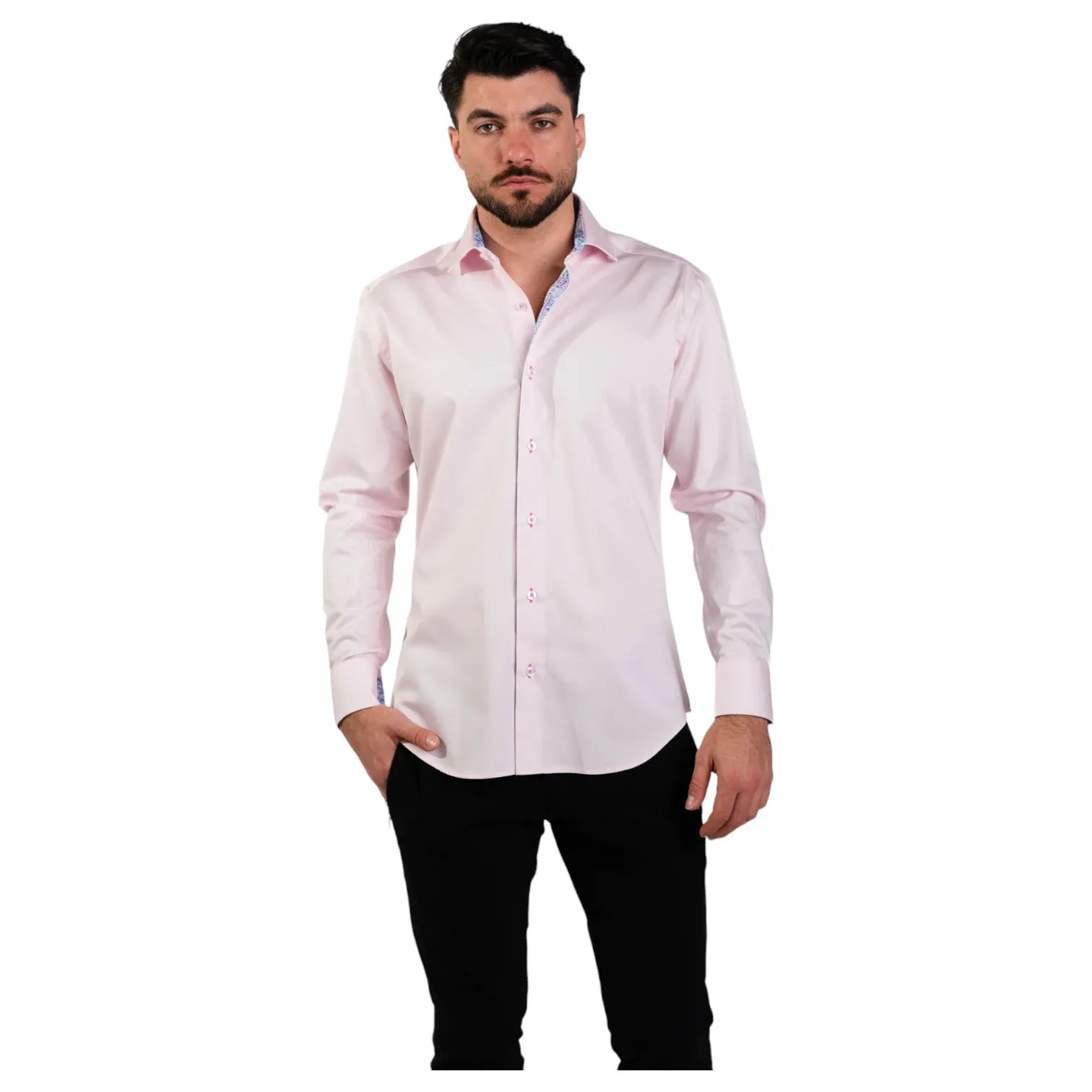 Masutto Button Down Shirt In Pink Nesta/52 sold by J&Z Couture product image thumbnail 2