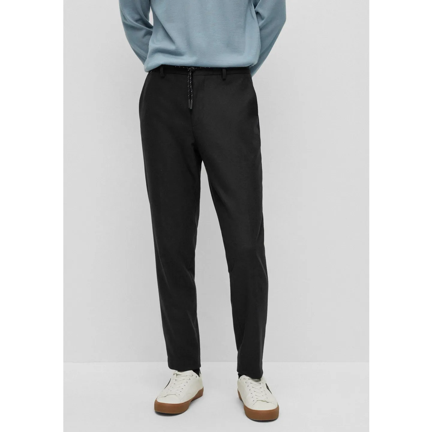 BOSS Men's Slim-Fit Trousers in Performance-Stretch Fabric in Black 50479918-001 sold by J&Z Couture product image thumbnail 2