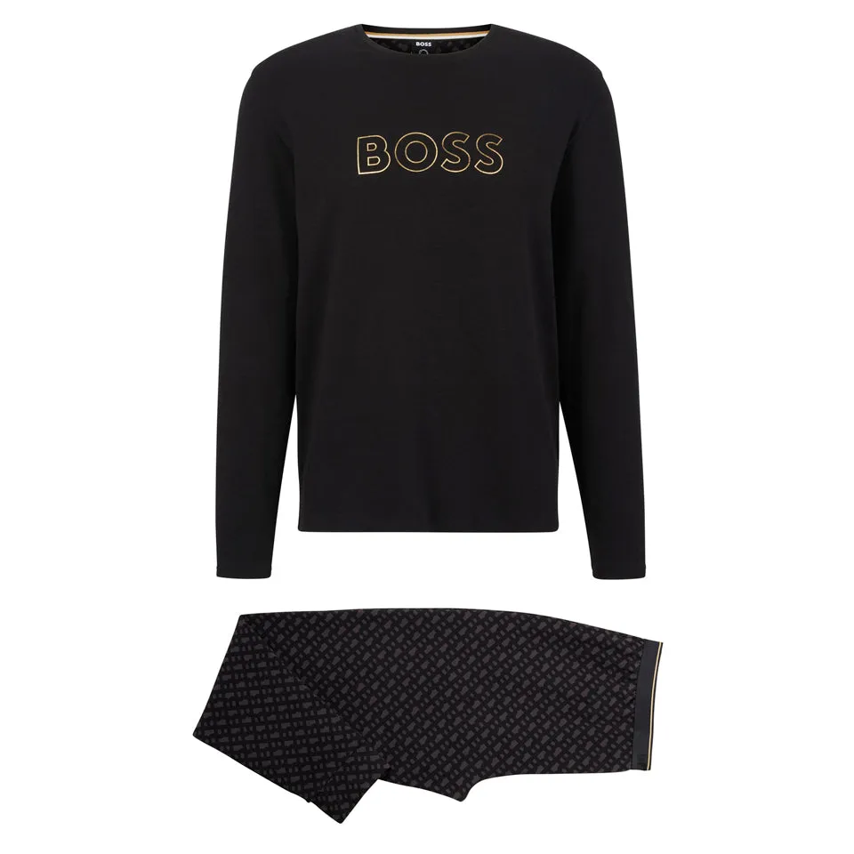 BOSS Men's Organic-Cotton Pajamas with Metallic Details 50485751-002 sold by J&Z Couture