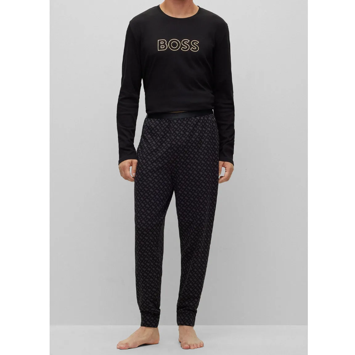 BOSS Men's Organic-Cotton Pajamas with Metallic Details 50485751-002 sold by J&Z Couture product image thumbnail 2
