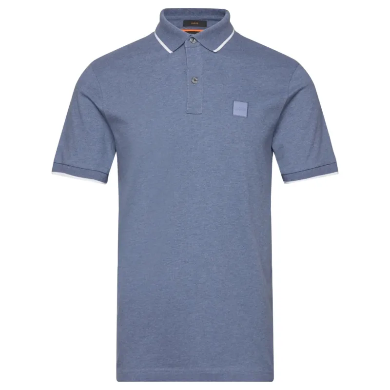 BOSS Men's Slim-Fit Short Sleeve Polo Shirts In Blue  50507699 485 sold by J&Z Couture