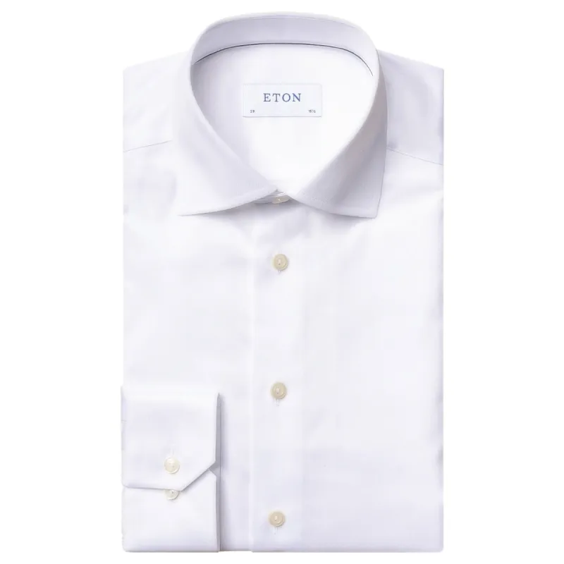 Eton White Signature Twill Cut Away Single Slim/Contemporary  300079511 00 sold by J&Z Couture