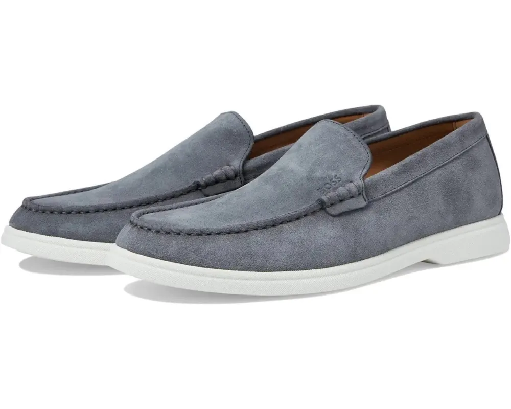 BOSS Dark Grey Sienne Loafer  50492969-029 sold by J&Z Couture