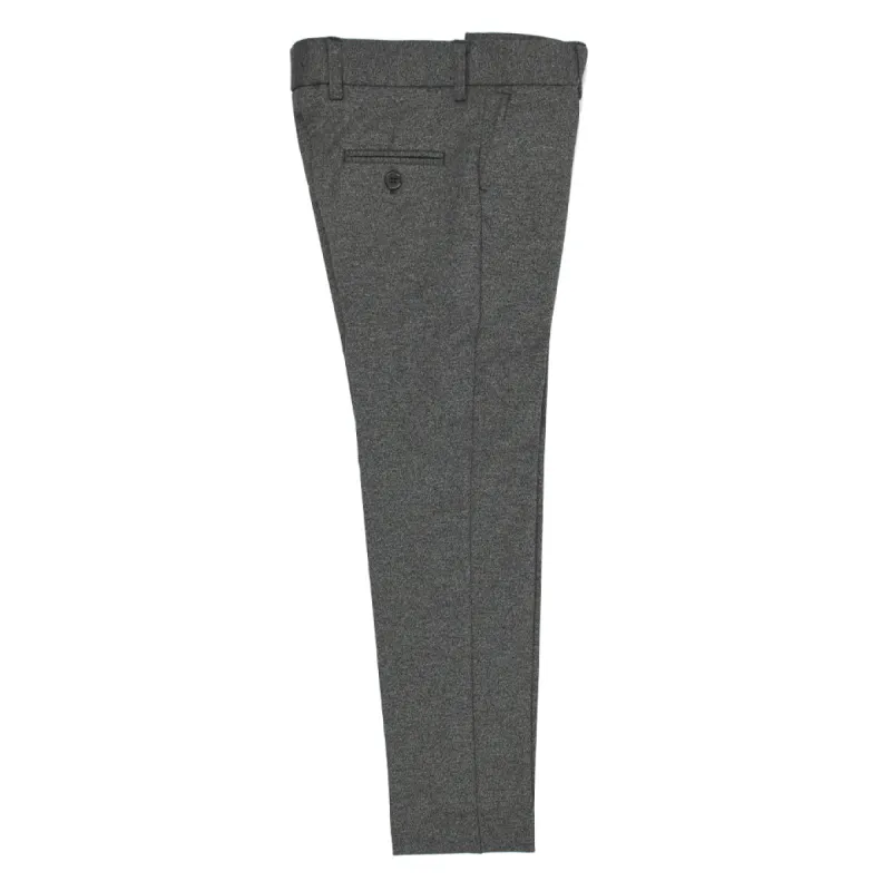 Boys' Adjustable Waist Slim-Fit Stretch Gray Pants 2010-96BSP sold by J&Z Couture