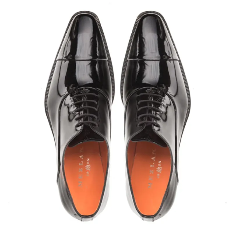 Mezlan Men's Patent Leather Formal Oxford Shoe  E20264 Tux Black sold by J&Z Couture