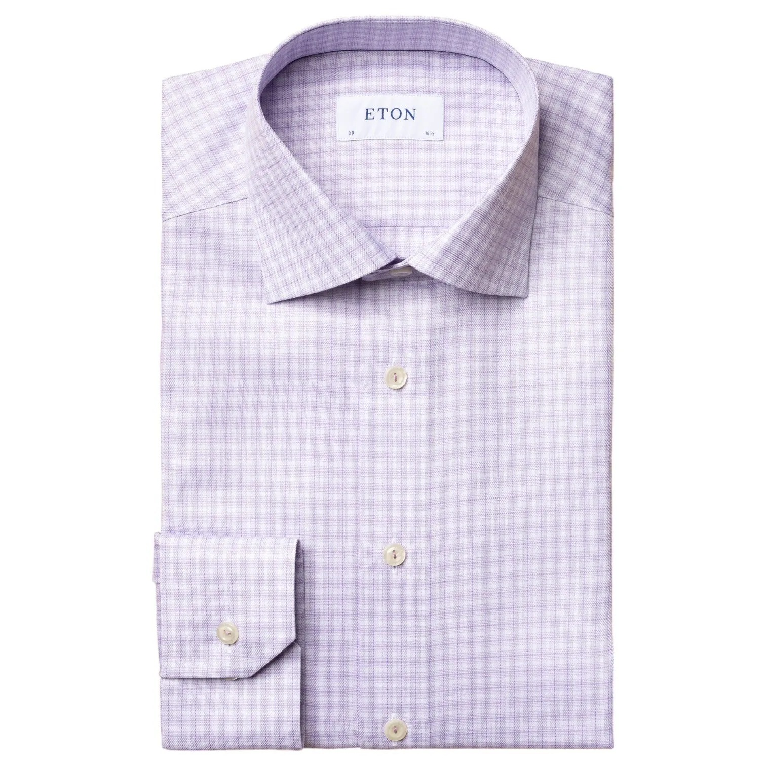 Eton Purple Plaid Shirt In Contemporary Fit 100002209 71 sold by J&Z Couture