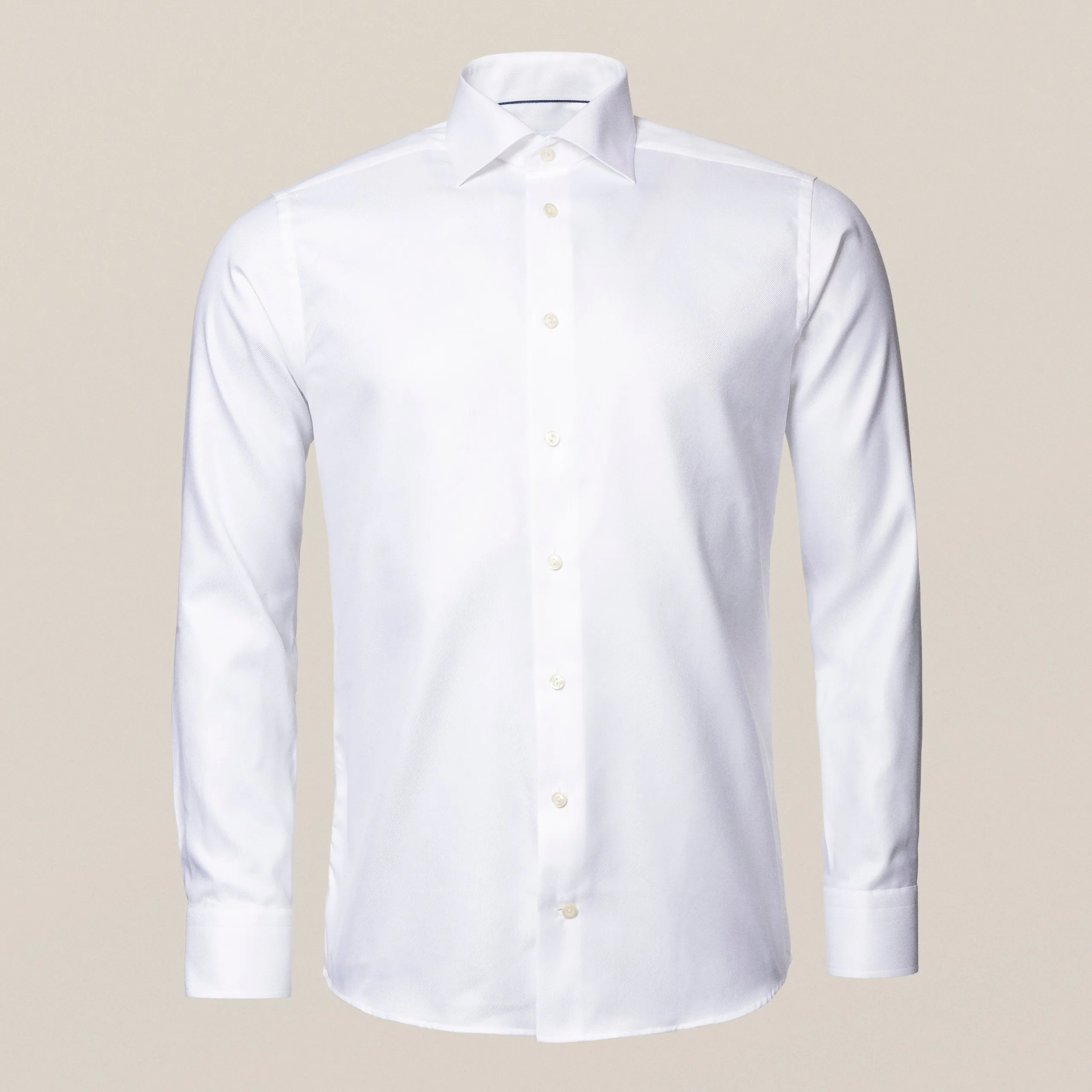 Eton Men's White Textured Twill Shirt sold by J&Z Couture product image thumbnail 4