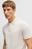 Boss Structured-Cotton Polo Shirt With Solid Trims  50518563 131 sold by J&Z Couture