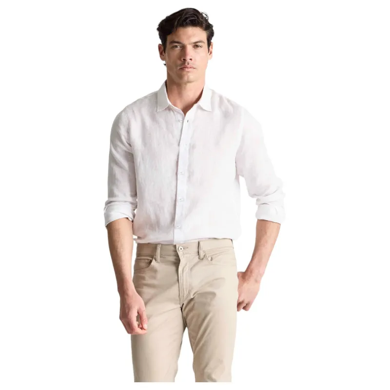 Raffi Linen Shirt In White QP12800 White sold by J&Z Couture