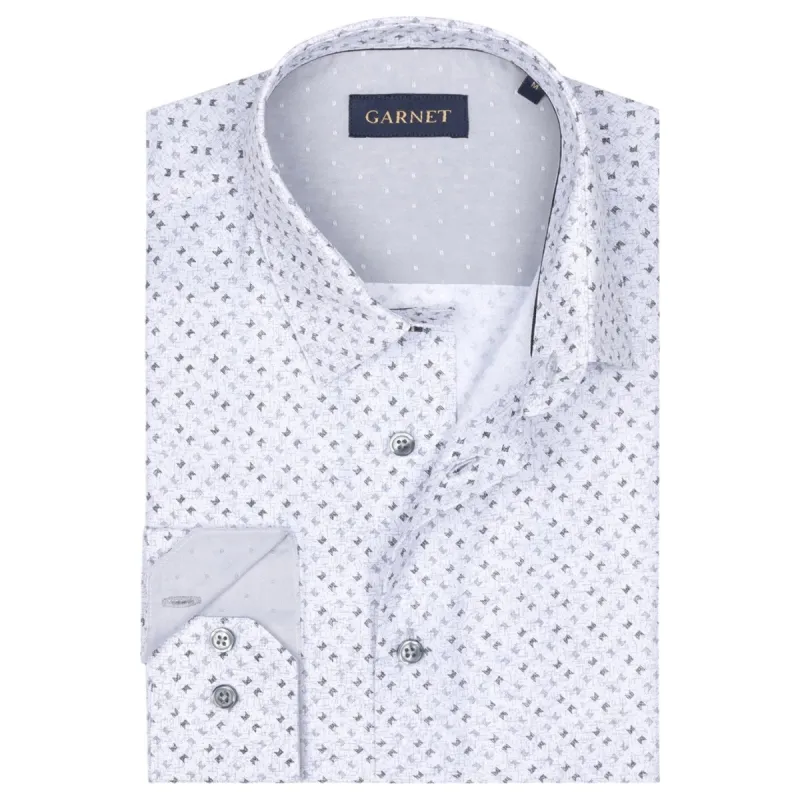 Garnet Men's Sport Shirts L/S  2411061 1-1 Grey sold by J&Z Couture