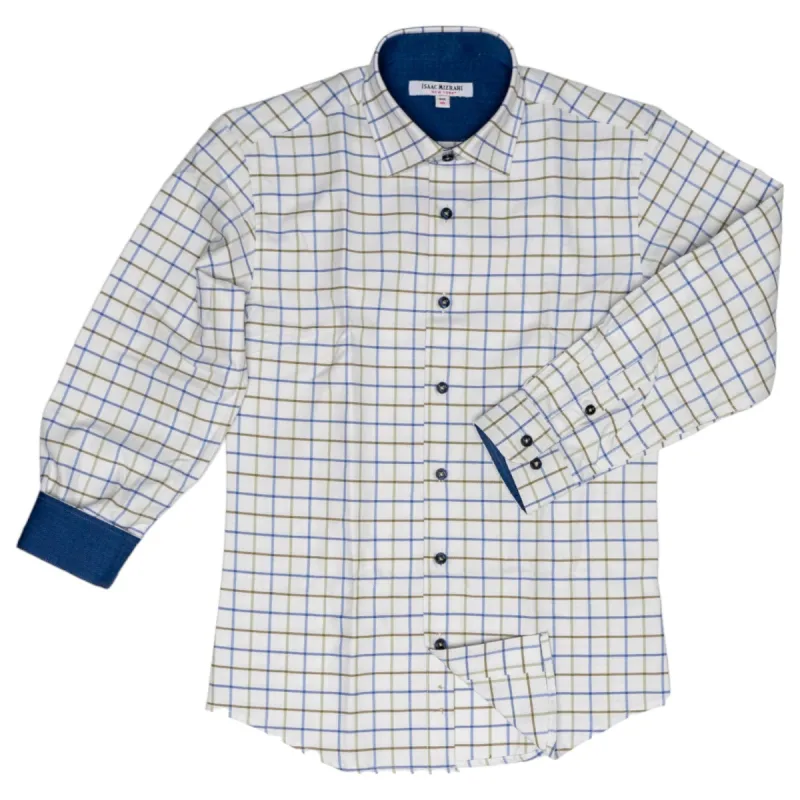 Isaac Mizrahi Boys Dress Check Shirt  SH9760 sold by J&Z Couture