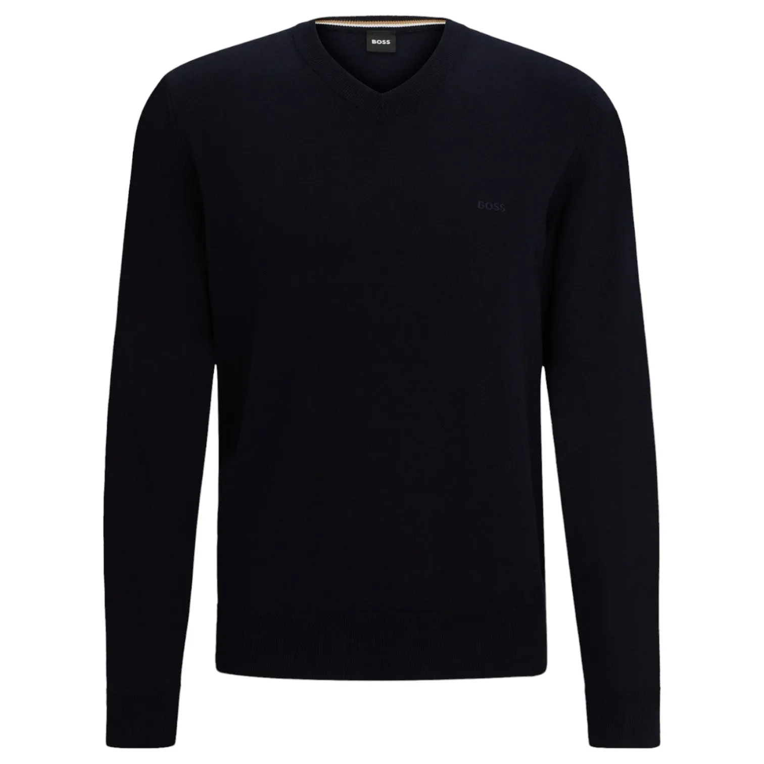 BOSS - PACELLO Dark Blue V-Neck Cotton Sweater 50506042 404 sold by J&Z Couture product image thumbnail 3