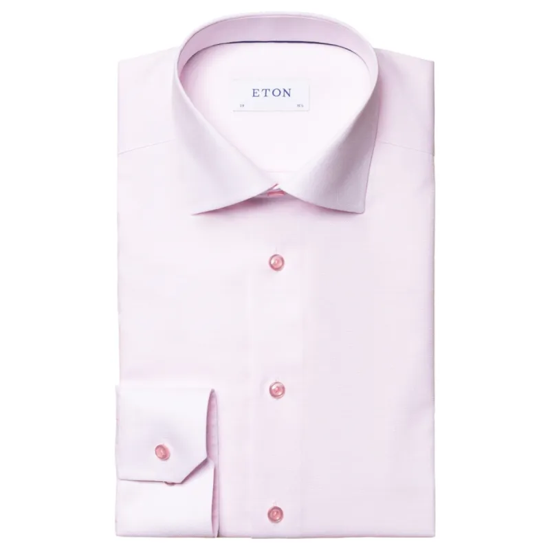 Eton Pink Twill Shirt Slim Fit   100001767 53 sold by J&Z Couture