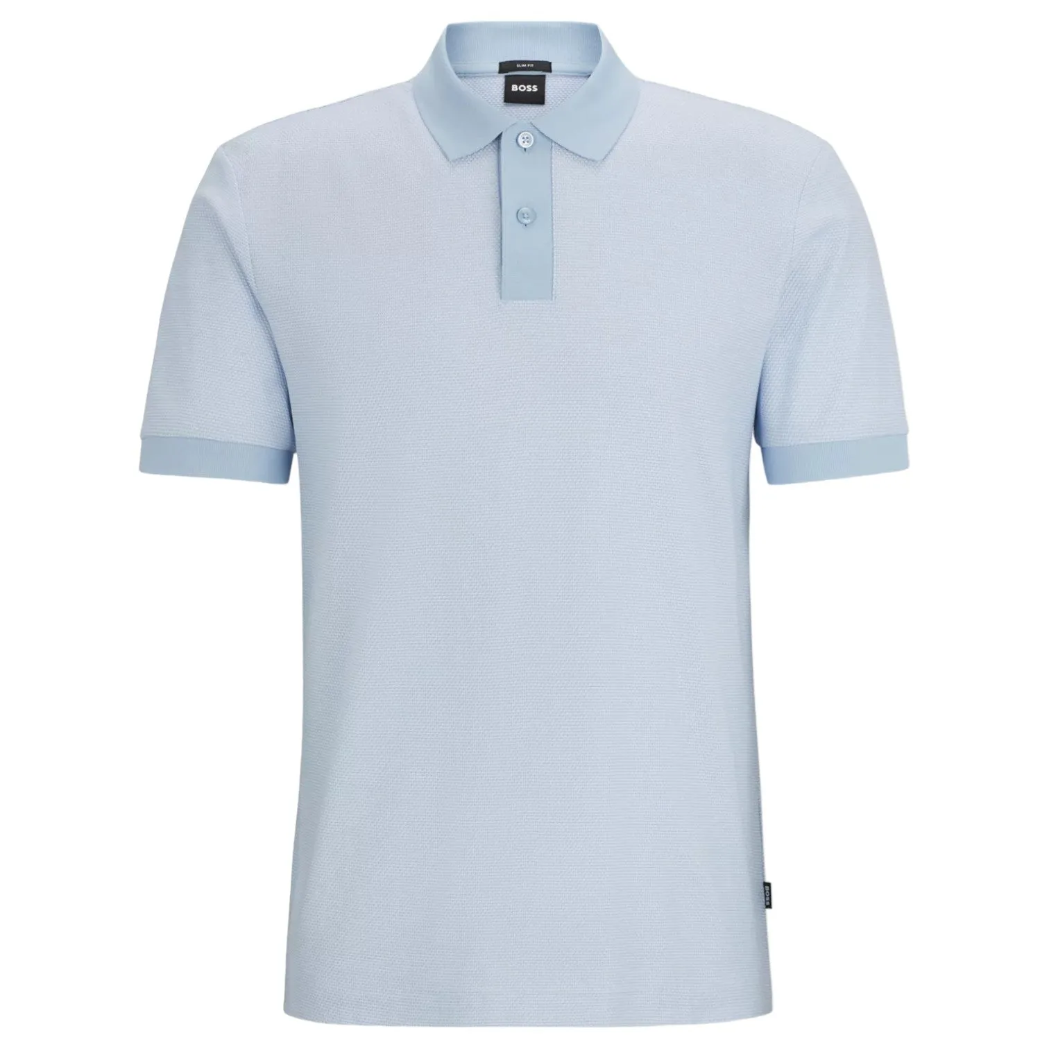 Boss Slim-Fit Polo Shirt In Two-Tone Mercerised Cotton 50513580 450 sold by J&Z Couture product image thumbnail 5