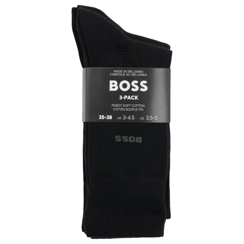 Boss Three-Pack Of Regular-Length Socks In Stretch Fabric  50469839 sold by J&Z Couture
