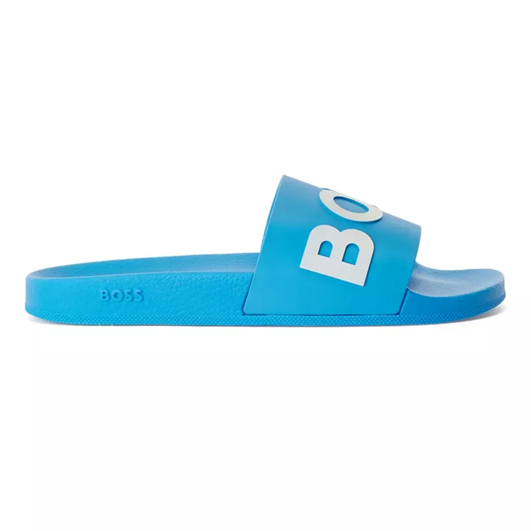 BOSS Men's Slides in Bright Blue 50471271-439 sold by J&Z Couture product image thumbnail 3