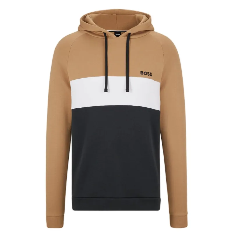 BOSS Men's Cotton-Blend Hoodie Sweatshirt with Signature Color-Blocking  50480672-260 sold by J&Z Couture