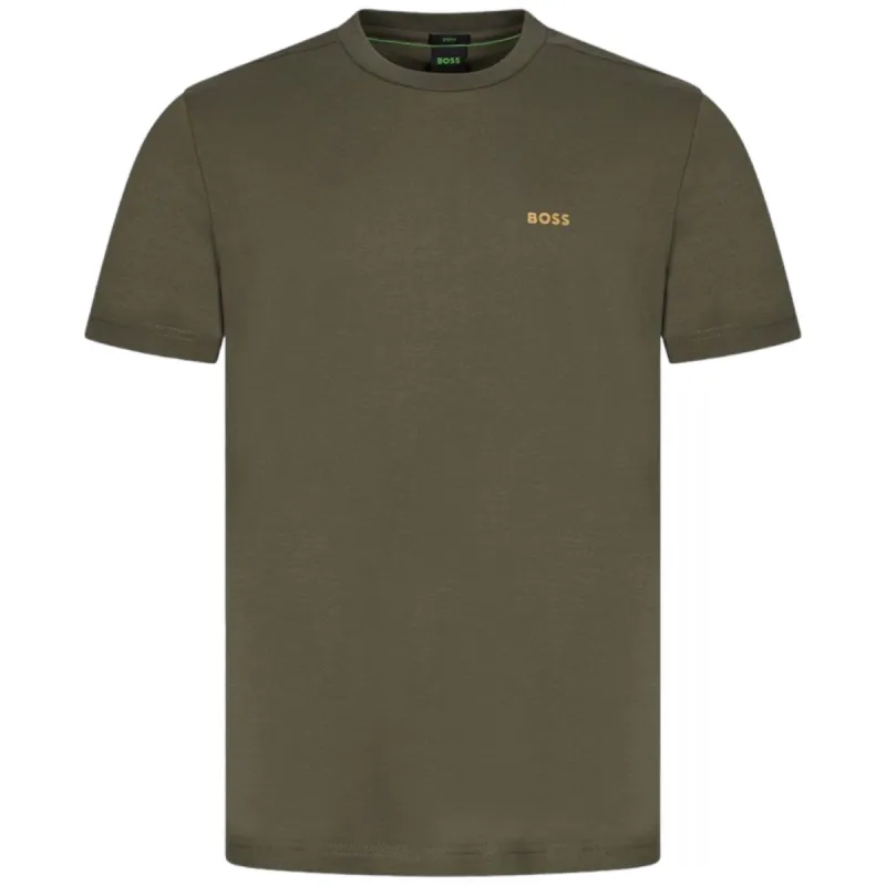 BOSS Small Logo T-Shirt - Open Green  50506373 379 sold by J&Z Couture