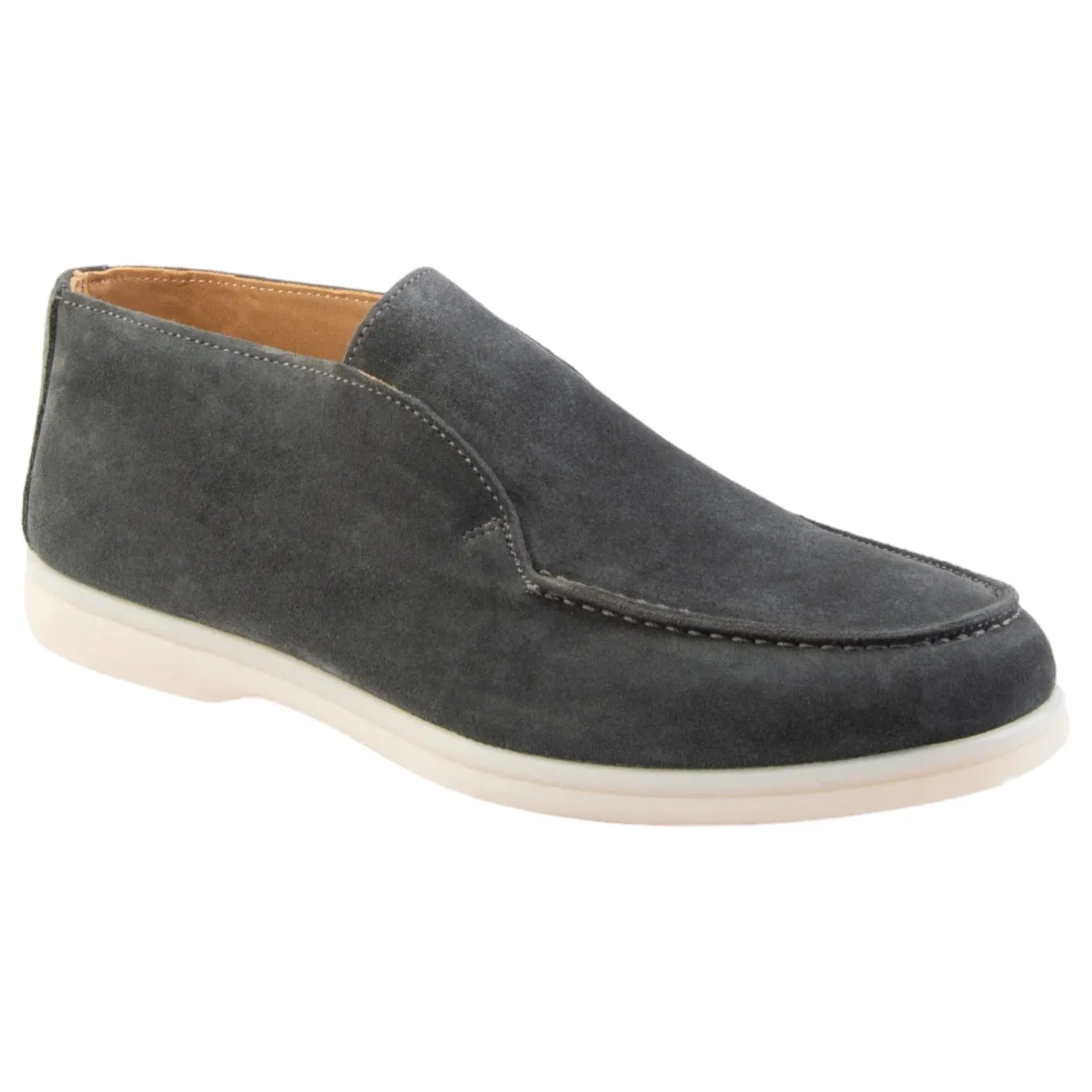 AXNY Boys Suede Shoes In Gray SS4101 Gray sold by J&Z Couture