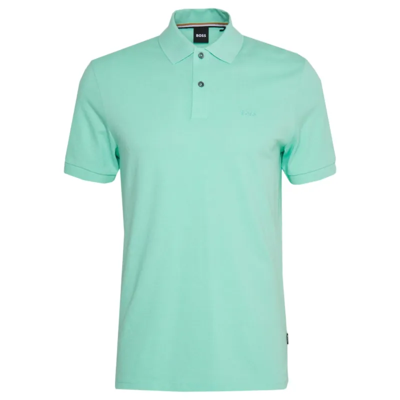 BOSS Pallas Light Green Polo 50468301 338 sold by J&Z Couture