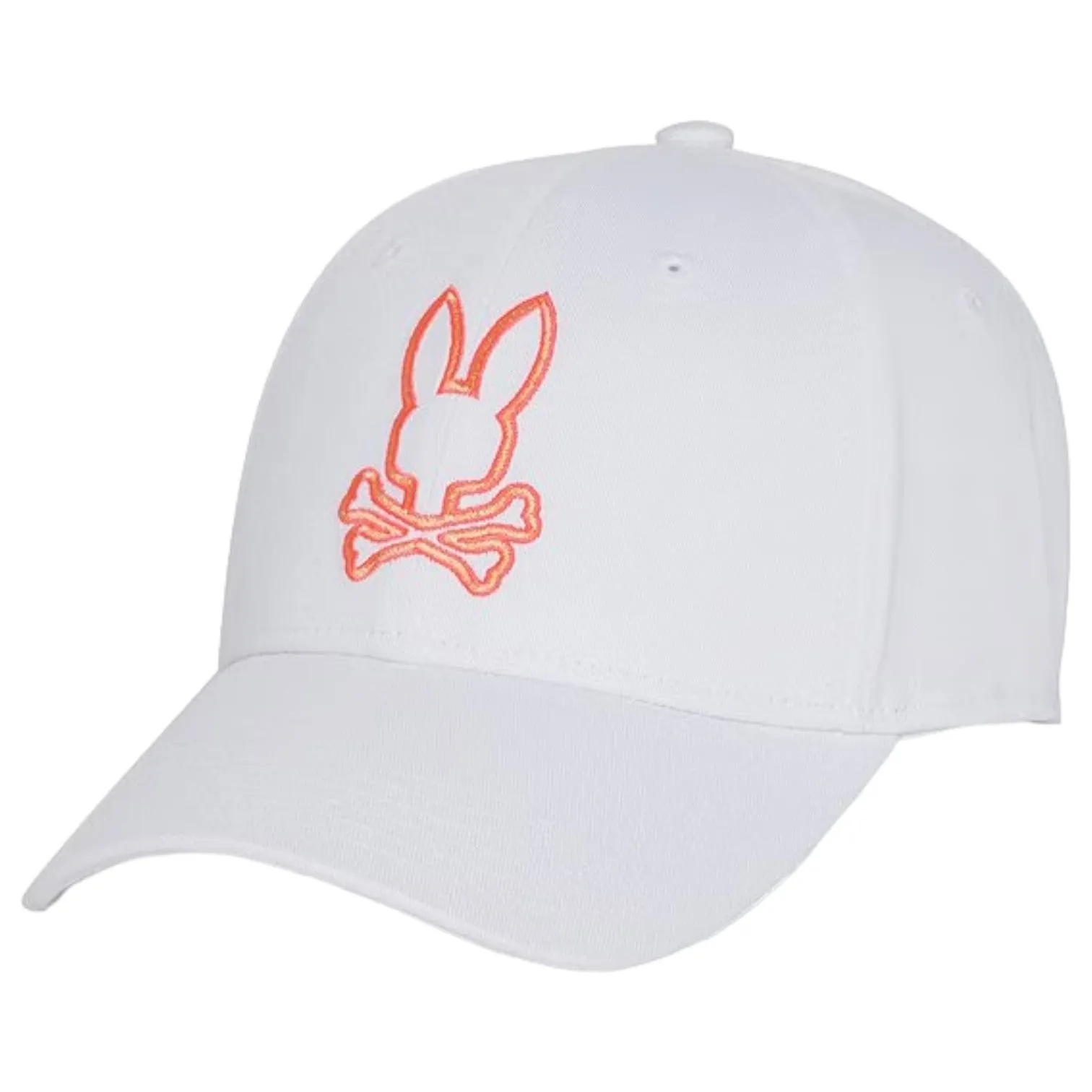 Psycho Bunny Floyd Baseball Cap In White B6A326B2HT White sold by J&Z Couture