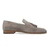 Mezlan Men's Suede Leather Tassel Loafers 9899 R607 Taupe sold by J&Z Couture