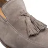 Mezlan Men's Suede Leather Tassel Loafers 9899 R607 Taupe sold by J&Z Couture