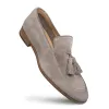 Mezlan Men's Suede Leather Tassel Loafers 9899 R607 Taupe sold by J&Z Couture