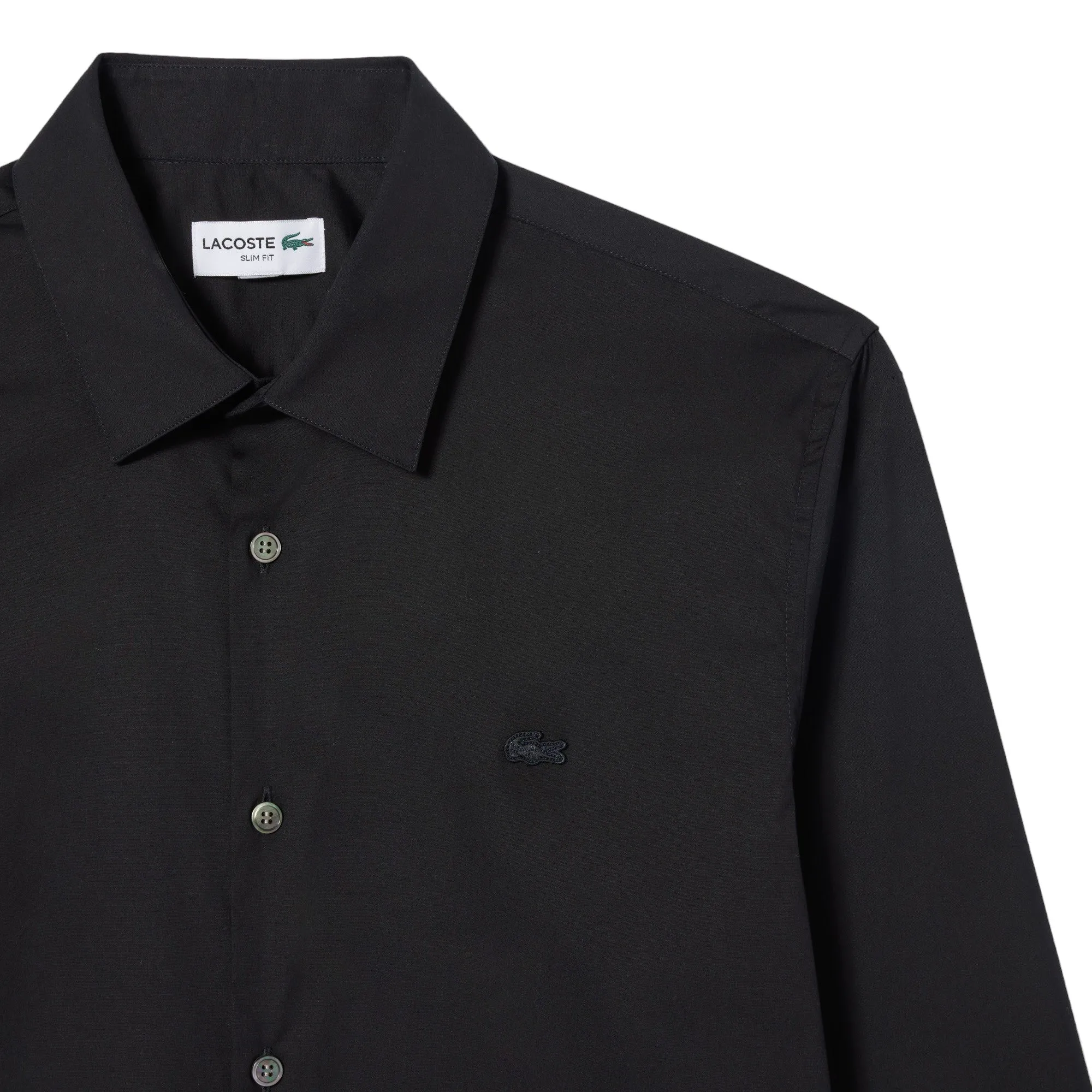 Lacoste Slim Fit Albini Button-Down Black Shirt CH0141-51-031 sold by J&Z Couture product image thumbnail 5
