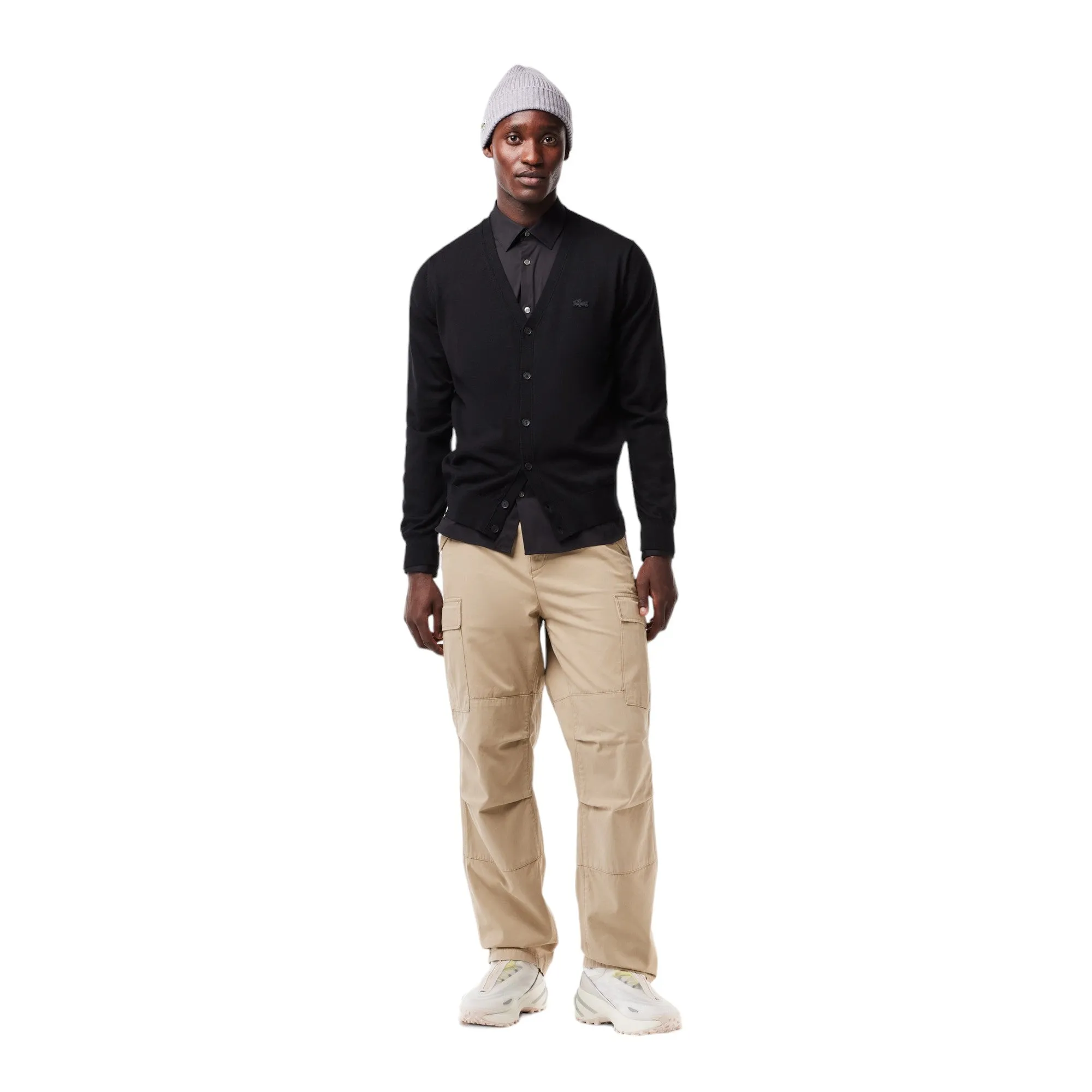 Lacoste Slim Fit Albini Button-Down Black Shirt CH0141-51-031 sold by J&Z Couture product image thumbnail 4