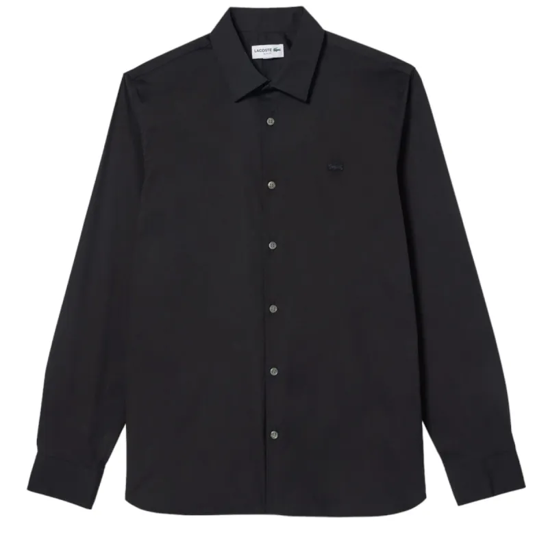 Lacoste Slim Fit Albini Button-Down Black Shirt  CH0141-51-031 sold by J&Z Couture