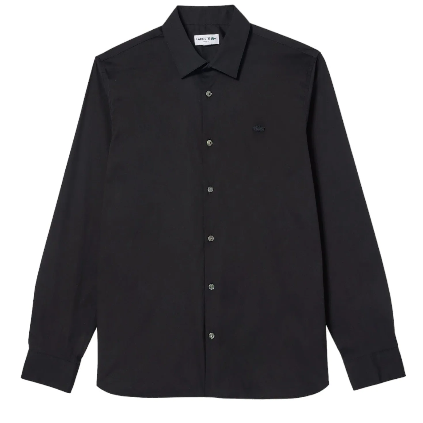 Lacoste Slim Fit Albini Button-Down Black Shirt CH0141-51-031 sold by J&Z Couture