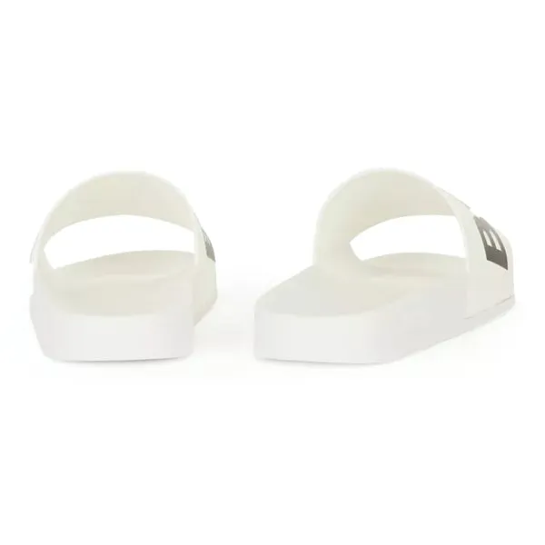 BOSS Men's Slides in White 50425152-100 sold by J&Z Couture product image thumbnail 4