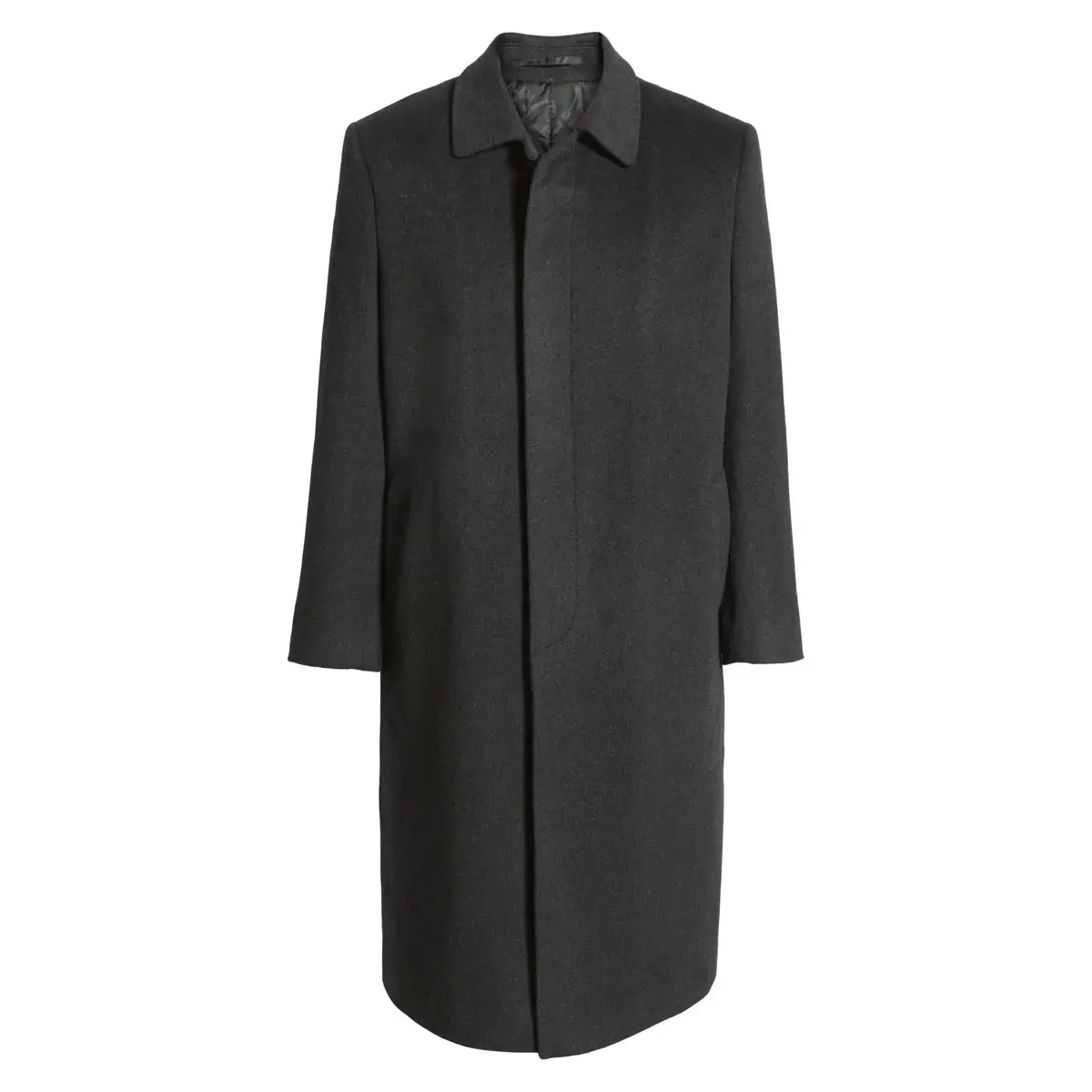 Hart Schaffner Marx Men's Stanley Cashmere-Blend Coat in Charcoal sold by J&Z Couture