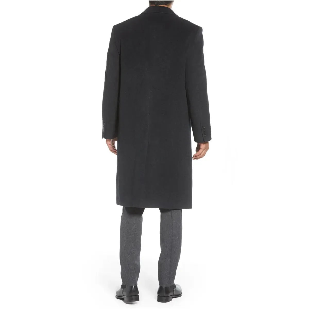 Hart Schaffner Marx Men's Stanley Cashmere-Blend Coat in Charcoal sold by J&Z Couture product image thumbnail 5