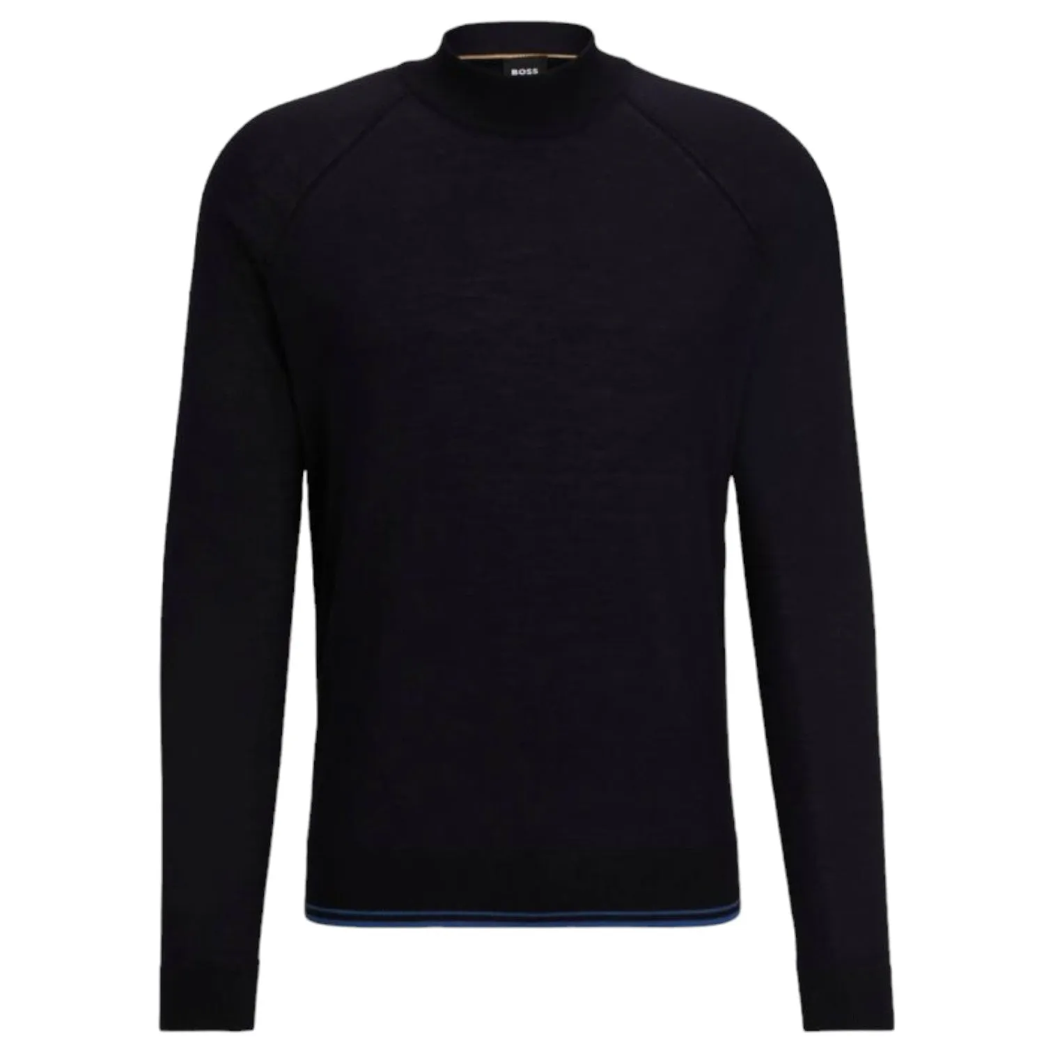 BOSS Mock-Neck Sweater - Dark Blue 50506011 404 sold by J&Z Couture
