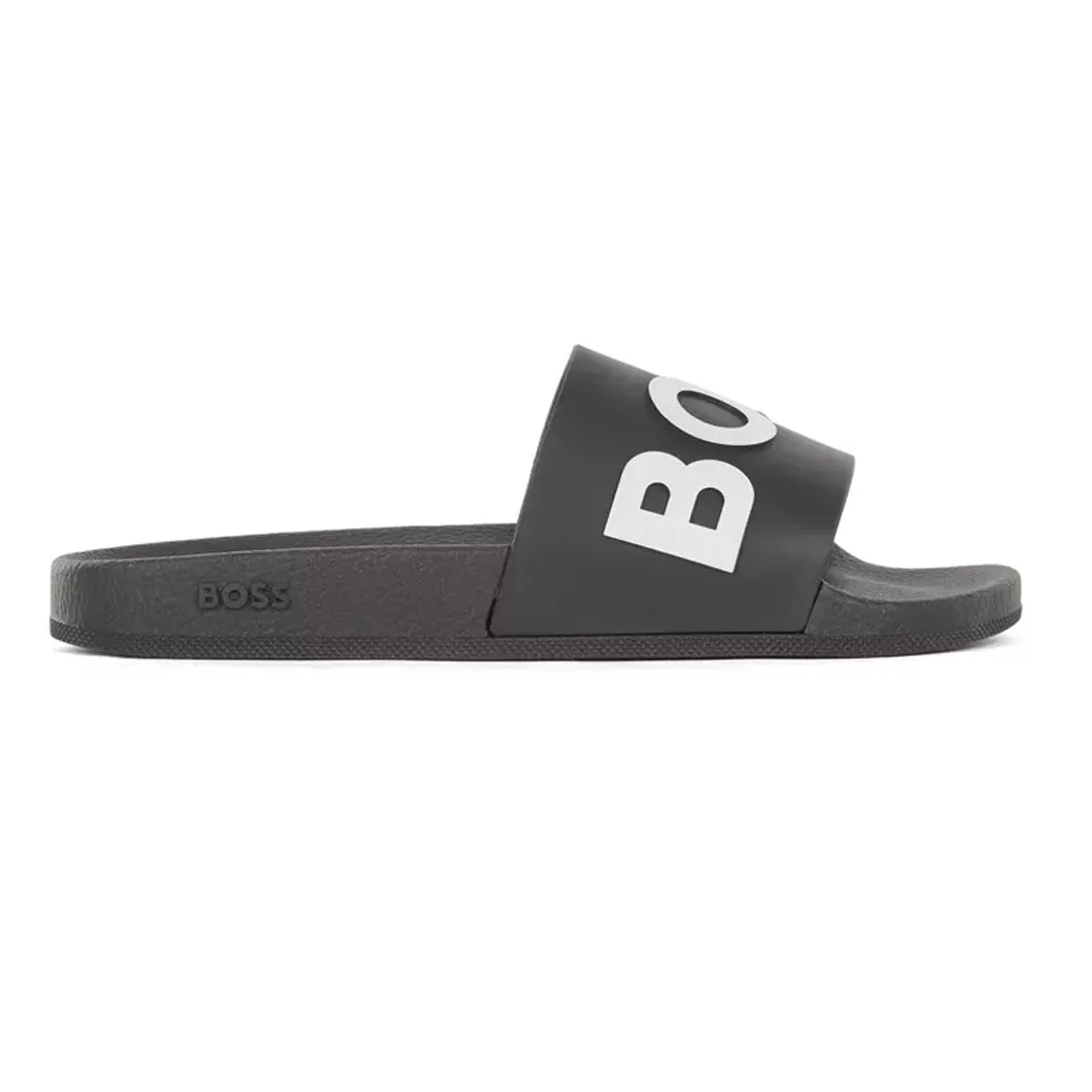 BOSS Men's Slides in Black 50425152-001 sold by J&Z Couture product image thumbnail 3