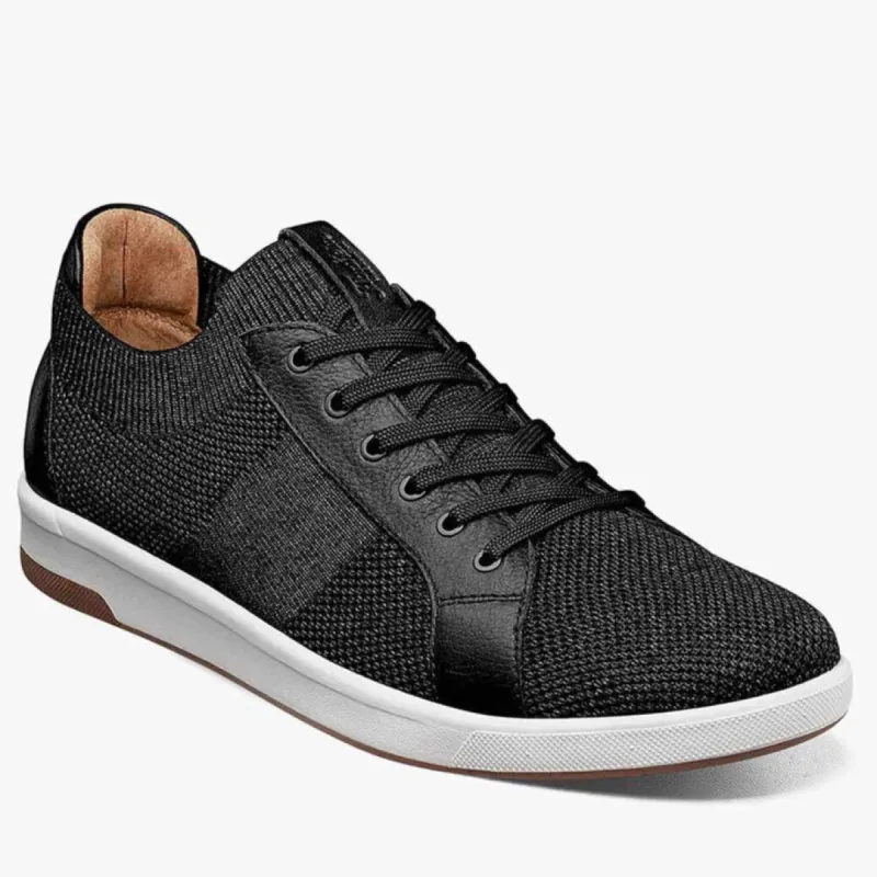 Florsheim Men's Crossover Knit Lace To Toe Sneaker in Black  14313-001 made by Florsheim