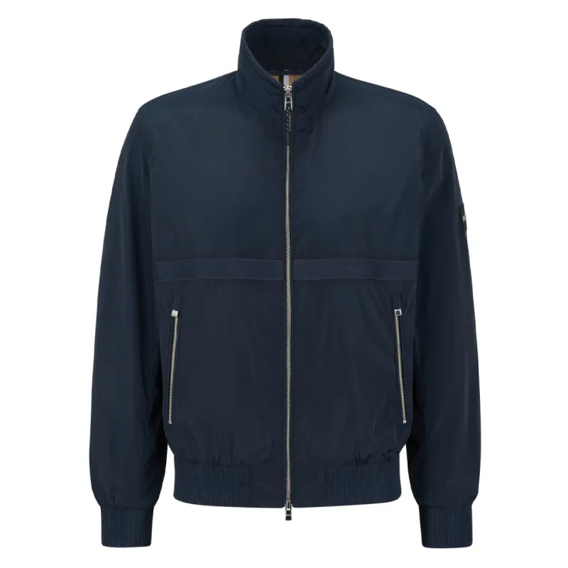 BOSS Men's Water-Repellent Jacket with Logo Details  50482595-404 made by Hugo Boss