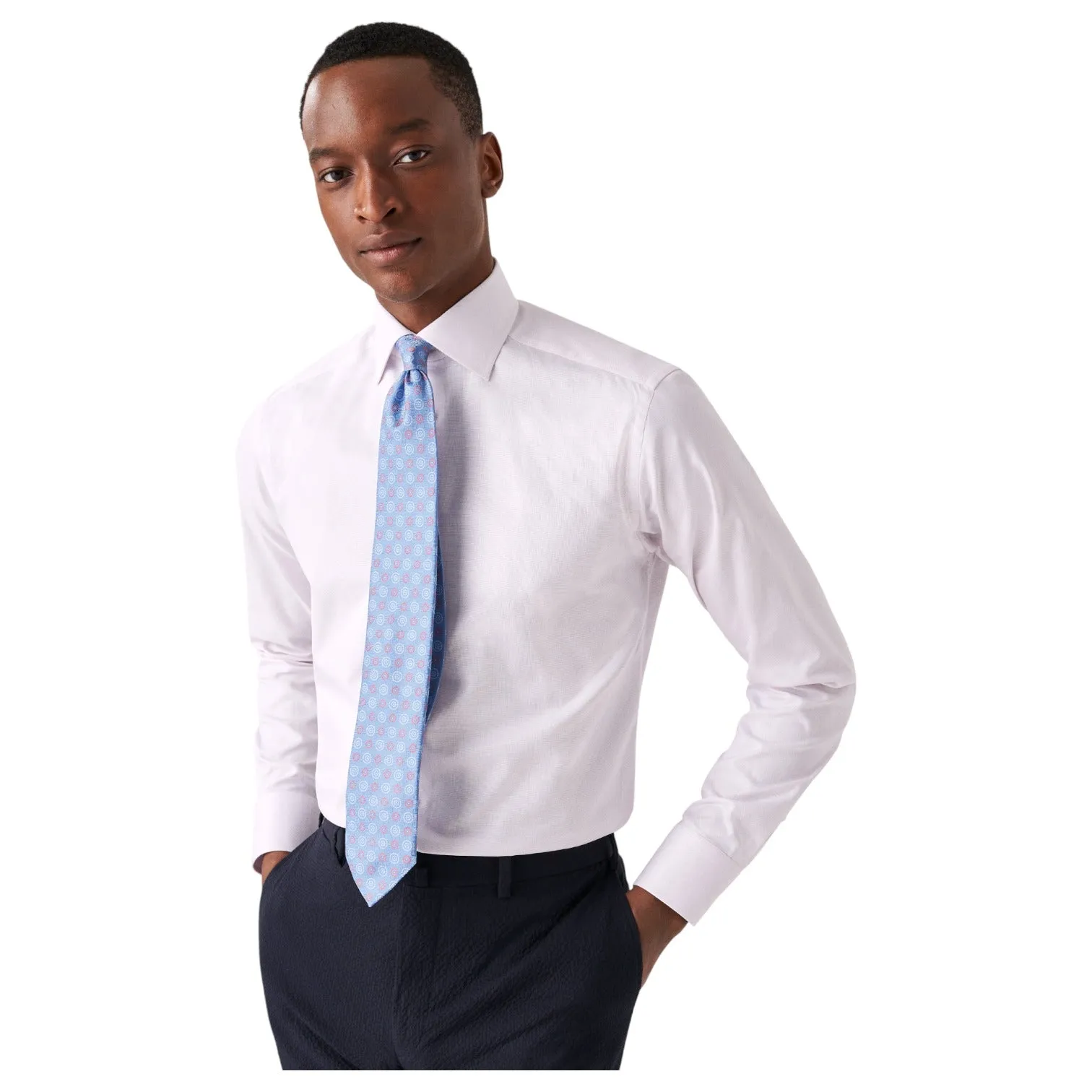 Eton Dobby Pink Shirt In Slim/Contemporary 100010382 51 sold by J&Z Couture product image thumbnail 3