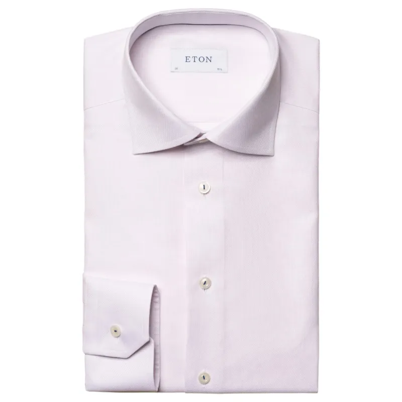 Eton Dobby Pink Shirt In Slim/Contemporary  100010382 51 sold by J&Z Couture
