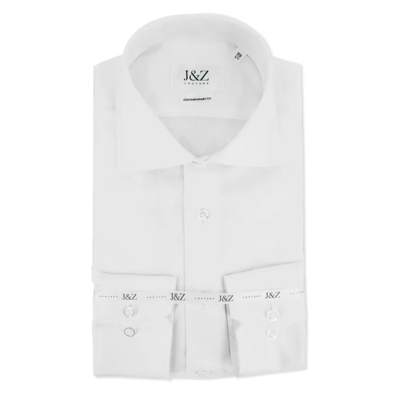J&Z Couture White Button Down Dress Shirt, Eco Oxford 70 Organic (100% Cotton) sold by J&Z Couture