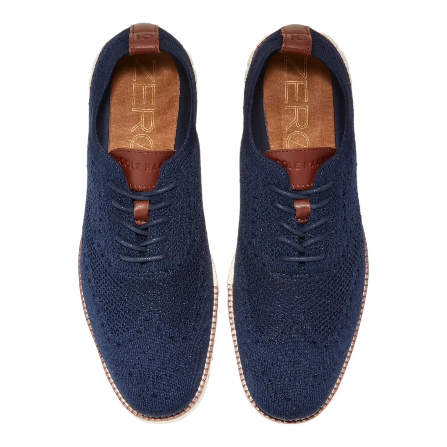 Men's ZERØGRAND Wingtip Oxford Blue/Ivry C24947 sold by J&Z Couture product image thumbnail 5