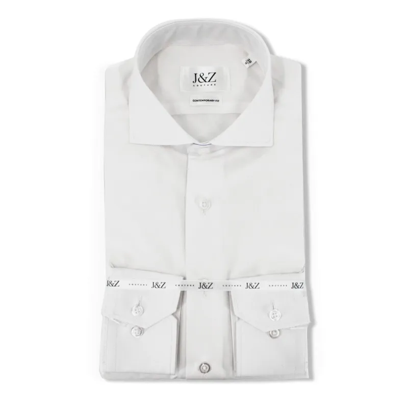 J&Z Couture White Button Down Dress Shirt, Yuga Duke (100% Cotton) sold by J&Z Couture