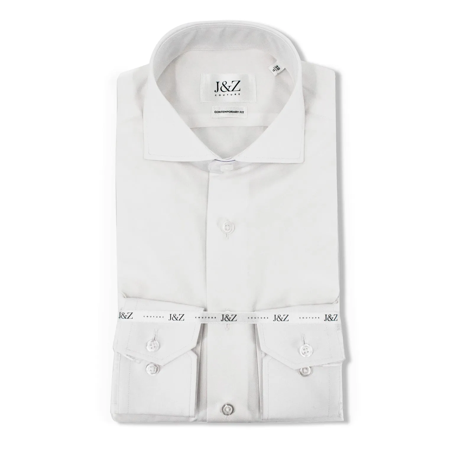 J&Z Couture White Button Down Dress Shirt, Yuga Duke (100% Cotton) sold by J&Z Couture