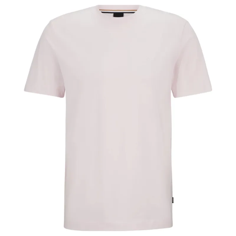 BOSS Cotton-Jersey Regular-Fit Tompson 01 T-Shirt In Light Pink  50468347 688 sold by J&Z Couture